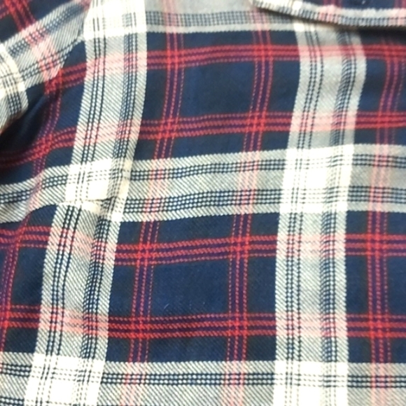 Karen Hart Plaid Tunic Button Back Size Medium - Picture 8 of 13